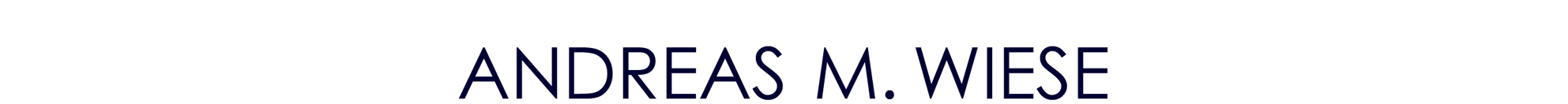 ANDREAS M. WIESE